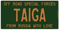 Lada Taiga US License Plate
